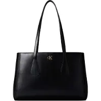 Calvin Klein Shopper 'Monogram Logo Business Tote' zwart