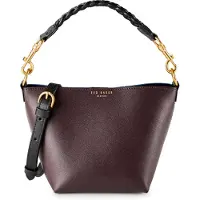 Ted Baker Schoudertas blauw / donkerbruin
