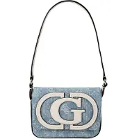 GUESS Schoudertas 'Ruby' beige / blauw denim