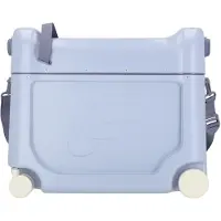 Stokke BedBox, Arctic Blue - Koffer met wieltjes voor kinderen van 2-7 jaar (tot 35 kg) - Kan worden omgebouwd tot bed - Met matras, decoratieve stickers en verstelbare draagriem