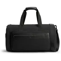 Tommy Hilfiger Reistas 'Logo Mixed Texture Duffel' zwart