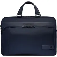 Piquadro Wollem Koffer 30 cm Laptop compartiment blauw