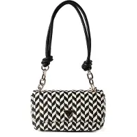 GUESS Schoudertas 'Tessi' zwart / wit
