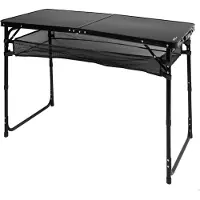 Aktive 63089 In Hoogte Verstelbare Opvouwbare Campingtafel Zilver 120x60x60/70 cm