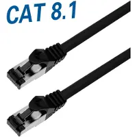 Transmedia S/FTP CAT8.1 40 Gigabit netwerkkabel / zwart - LSZH - 10 meter