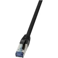 Logilink Câble Patch, Cat.6A, S/FTP, 30 m, noir, PUR
