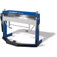 MetallKraft Hand- en voetbediende zetbank werkbreedte 1270 mm 0-135° plaatdiktes tot 2 mm gesegmenteerd bovenmes