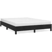vidaXL Bedframe zonder matras 200x220 cm fluweel zwart