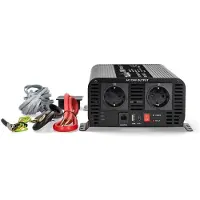 Nedis Omvormer 1000W - Zuivere Sinusgolf - 12V/230V - Afstandsbediening
