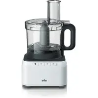 Braun FP3131WH, 2,1 liter, grijs, wit, knoppen, mixen, 800 watt, 230 mm