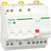Schneider Electric Resi9 3P+N 25A C-Curve RCBO Aardlekautomaat 300mA 6kA - R9D65725