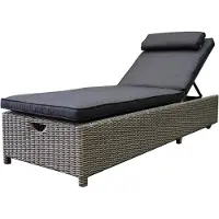 AVH-Collectie Thermen ligbed 189x65xH31 cm grijs