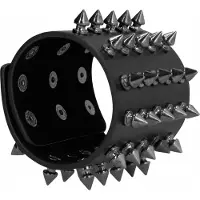 Shots Ouch! Skulls and Bones - Extreme Bracelet - Black