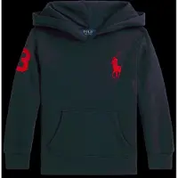 Ralph Lauren Jongens Sweater van fleece met capuchon en marineblauwe Big Pony (5años= 117/123cm), Casual, Sportief, K 322979316005