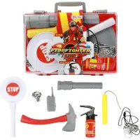 Toi-Toys Toi Toys Brandweerkoffer met accessoires Toi-Toys Speelgoedbrandweerset
