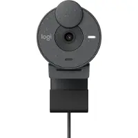 Logitech BRIO 305-webcam, grafiet Resolutie (tot) 1.920 x 1.080p, ruisonderdrukkende microfoon, USB Type-C-aansluiting