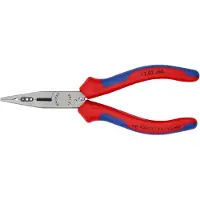 Knipex Bedradingstang | Meer-componentengrepen | Zwart geatramenteerd | Lengte 160 mm | Zelfbedieningskaart/blister - 13 02 160 SB