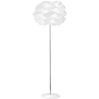ROSSINI ILLUMINAZIONE CARRIE Rossi staande lamp, met verchroomde voet en witte polycarbonaat diffuser, E27 fitting, IP20, 75W - CAR003