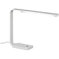 ROSSINI ILLUMINAZIONE Klaus LED-tafellamp, 8W, 3000K, IP40, met aanraakschakelaar, in wit aluminium - Minimalistisch design - Rossini Group