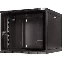 Logilink 19-inch wandmontagekast, onbevestigd, 15 HE, zwart