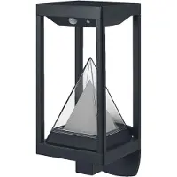 Osram SMART+ LED-zonne-buitenwandlamp ALPS, zwart Sensor dimbaar, zwart, Aluminium, Modern, slimme verlichting
