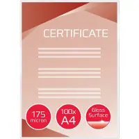 GBC Document lamineerhoes ft A4, 350 micron (2 x 175 micron), pak van 100 stuks