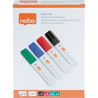 Nobo Glide Jumbo Chisel Tip Krijtmarker 4 Eenheden