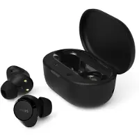 Philips TAT1300BK - True Wireless Oordopjes - Bluetooth 6.0 - Tot 24 Uur Batterijduur - IPX4 Waterbestendig - Zwart