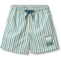 Wheat Zwemshorts 'Hansi' sand / azuur / pastelgroen / donkergroen