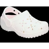 Crocs Sandaal Toddler Classic Floral Cut Out Clog Chalk-Schoenmaat 27 - 28