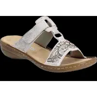 Rieker -Dames - zilver - slippers & muiltjes - maat 36