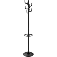 MAUL Staande kapstok 9402090 MAULpolaris Aantal haken: 8 (Ø x h) 36 mm x 177 mm Zwart (RAL 9004, mat) 1 stuk(s)