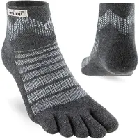 Injinji - Outdoor Midweight Mini-Crew Wool - Wandelsokken 44,5-47, grijs