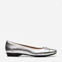 Clarks Candra Licht Zilver Metallic Schoenen