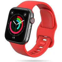 TechProtection Soft Apple Watch 46 / 45 / 44 Mm Bandje Rood