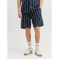 Jack & Jones Broek 'JPSTJaiden' donkerblauw / wit
