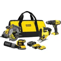 Stanley Fatmax V20 Serie - Elektronische Gereedschapsset - 18V - 2.0Ah en 4.0Ah Accu's - Inclusief Toebehoren