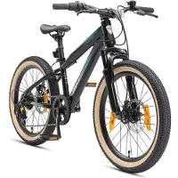 Bikestar kinderfiets MTB Staal 7speed 20inch zwart