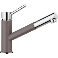 BLANCO Kano S - Keukenkraan met uittrekbare vuistdouche, vulkaangrijs/chroom 527654