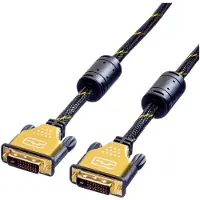 Roline GOLD Monitor kabel DVI, M/M, (24+1) dual link, 5 m