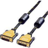 Roline DVI-D Dual Link monitor kabel / zwart - 10 meter