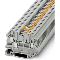 Phoenix Contact UT 4-TWIN-MT 3046003 Doorgangsserieklem Aantal polen: 3 0.14 mm² 6 mm² Grijs 50 stuk(s) Piece