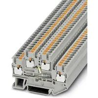 Phoenix Contact 3211472 Doorgangsserieklem 5.2 mm Snelaansluiting Grijs 50 stuk(s) Piece