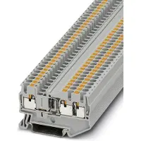 Phoenix Contact 3210240 Doorgangsserieklem 5.2 mm Snelaansluiting Grijs 50 stuk(s)