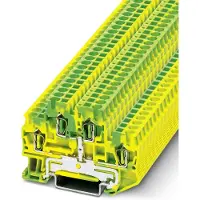 Phoenix Contact 3036026 Doorgangsserieklem 5.2 mm Spanveer Groen, Geel 50 stuk(s)