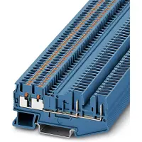 Phoenix Contact 3209675 Doorgangsserieklem 5.2 mm Snelaansluiting Blauw 50 stuk(s) Piece