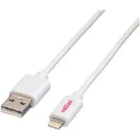 Roline 8-pins Lightning naar USB-A kabel - USB2.0 - tot 3A / wit - 0,15 meter