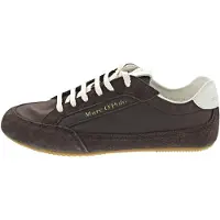 Marc O'Polo Sneakers laag 'Model Lola' donkerbruin / wit