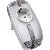 Dehn Beschermer 230 TV Overspanningsbeveiliging Met Gecombineerde Adapter (Europese Stekkerdoos) - 909300