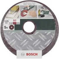 Bosch Fiberschijvenset Ø180 mm | Bm | Ongeperf | Span | 12-delig - 2609256255